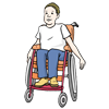 Abbildung: Kind im Rollstuhl