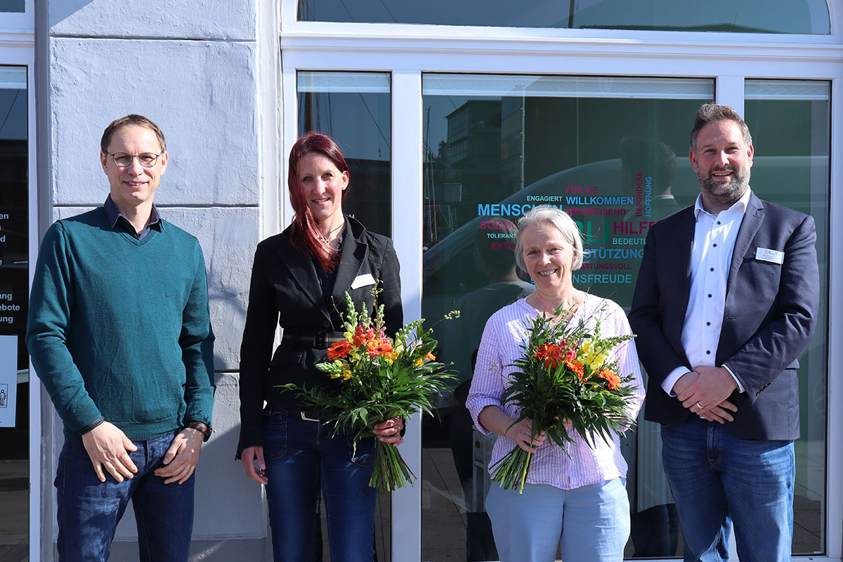 Einweihung FUD v.l.n.r. Jan Oeser, Sandra Schindler, Manuela Krohn und Kai Noetzelmann