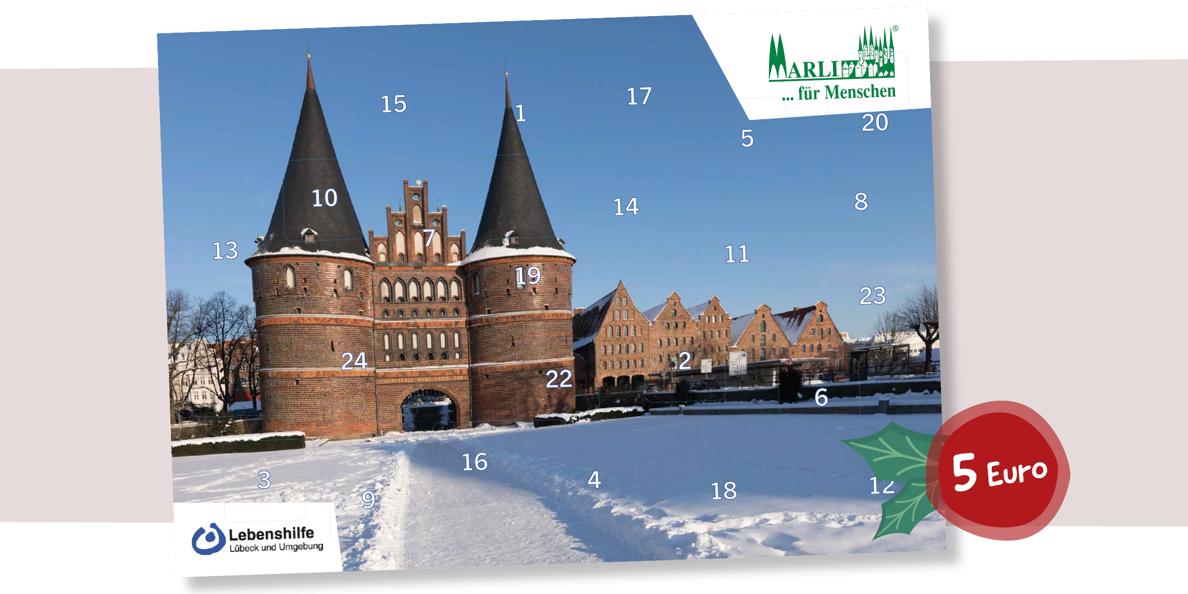 Adventskalender 2022 der Lebenshilfe Lübeck und Marli