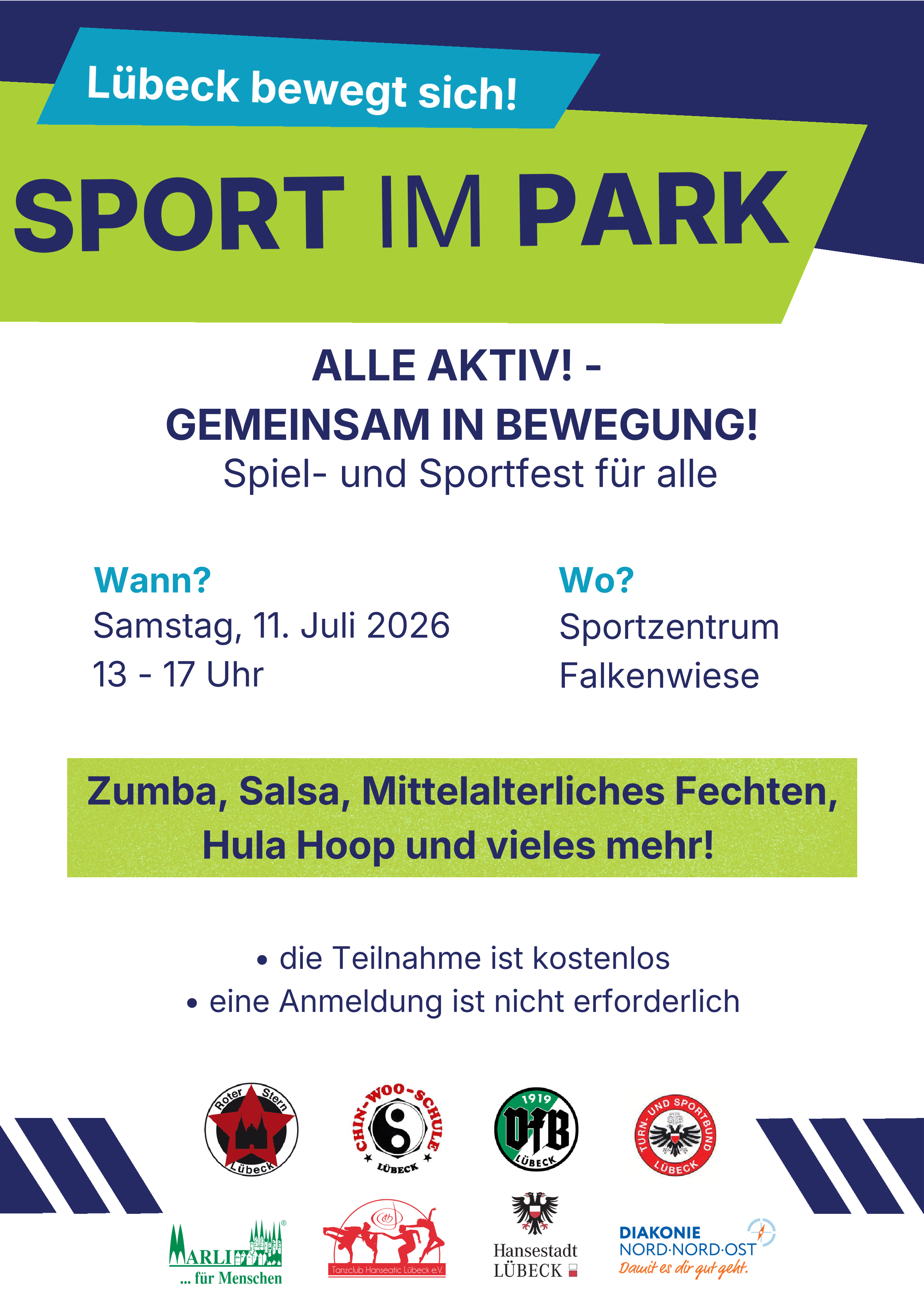 Plakat Alle aktiv - gemeinsam in Bewegung